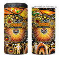 NAIDOC Week 2025 Tigers Rugby 4 in 1 Can Cooler Tumbler Aboriginal Dot Painting