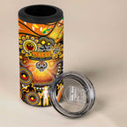 NAIDOC Week 2025 Tigers Rugby 4 in 1 Can Cooler Tumbler Aboriginal Dot Painting