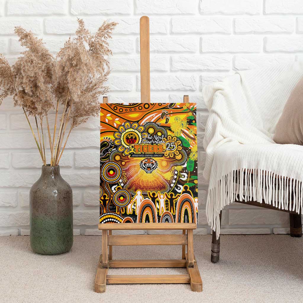 NAIDOC Week 2025 Tigers Rugby Canvas Wall Art Aboriginal Dot Painting