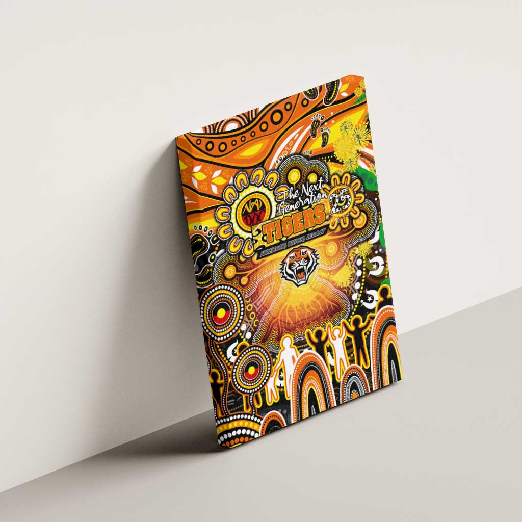 NAIDOC Week 2025 Tigers Rugby Canvas Wall Art Aboriginal Dot Painting