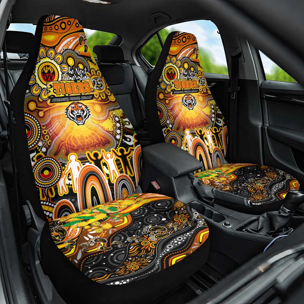 NAIDOC Week 2025 Tigers Rugby Car Seat Cover Aboriginal Dot Painting