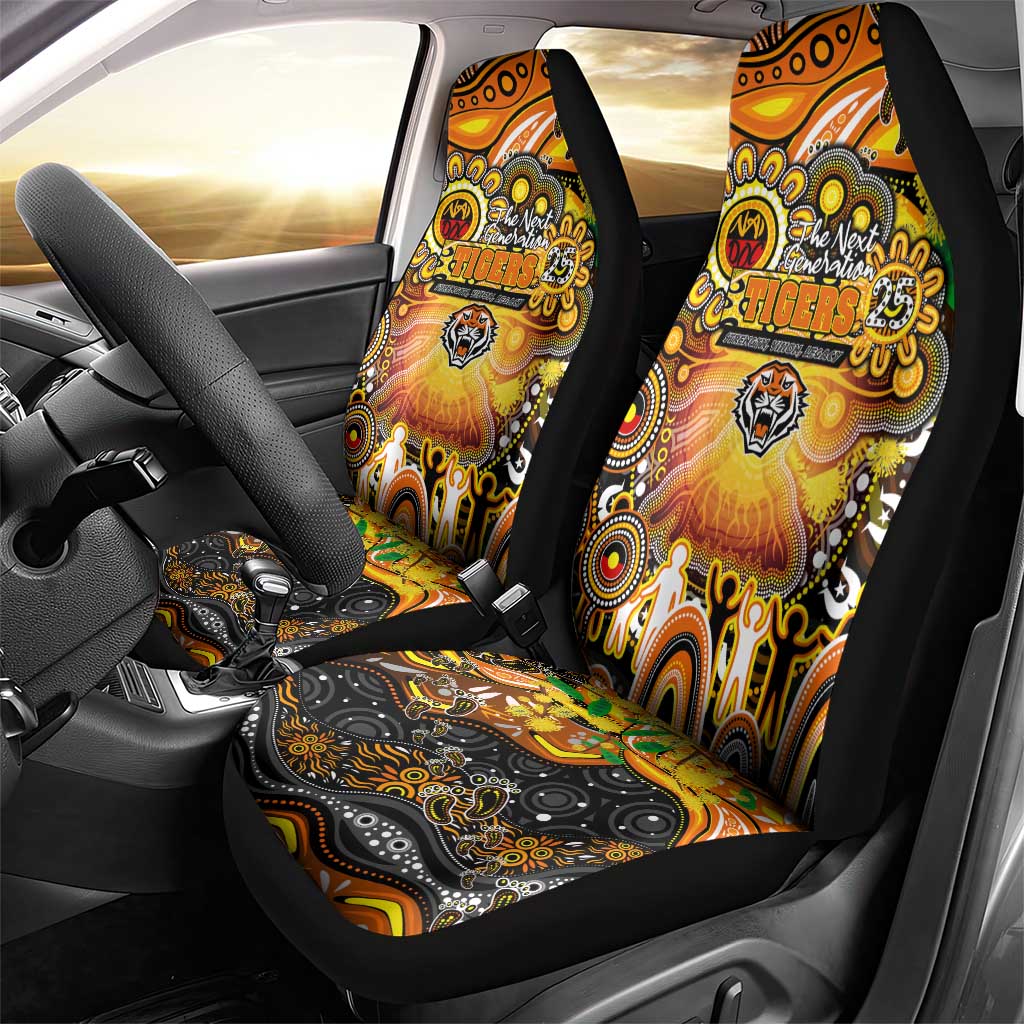 NAIDOC Week 2025 Tigers Rugby Car Seat Cover Aboriginal Dot Painting