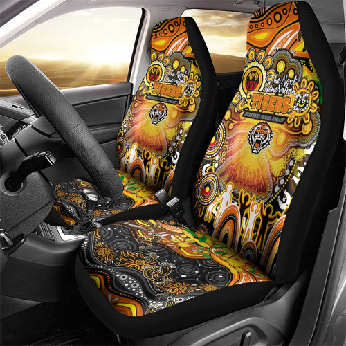 NAIDOC Week 2025 Tigers Rugby Car Seat Cover Aboriginal Dot Painting