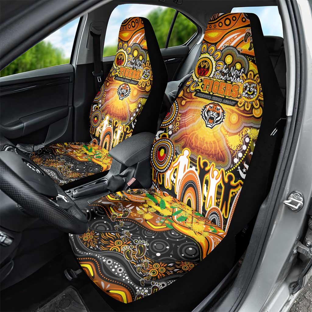 NAIDOC Week 2025 Tigers Rugby Car Seat Cover Aboriginal Dot Painting