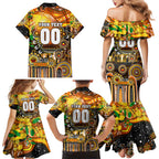 Personalised NAIDOC Week 2025 Tigers Rugby Family Matching Mermaid Dress and Hawaiian Shirt Aboriginal Dot Painting
