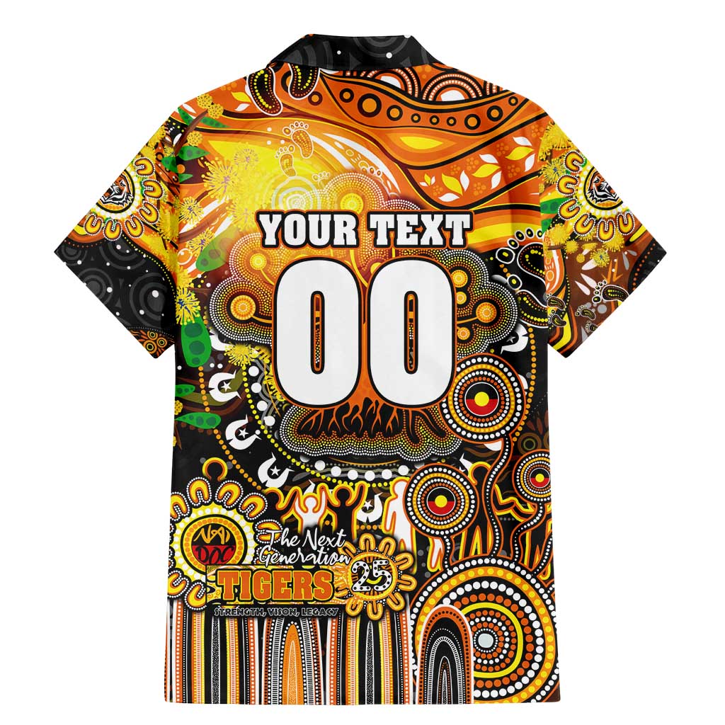 Personalised NAIDOC Week 2025 Tigers Rugby Family Matching Mermaid Dress and Hawaiian Shirt Aboriginal Dot Painting