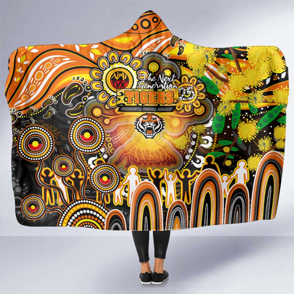 NAIDOC Week 2025 Tigers Rugby Hooded Blanket Aboriginal Dot Painting