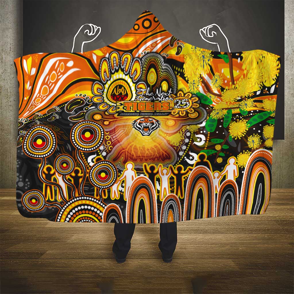 NAIDOC Week 2025 Tigers Rugby Hooded Blanket Aboriginal Dot Painting