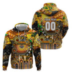 Personalised NAIDOC Week 2025 Tigers Rugby Hoodie Aboriginal Dot Painting