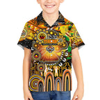 Personalised NAIDOC Week 2025 Tigers Rugby Kid Hawaiian Shirt Aboriginal Dot Painting