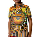 Personalised NAIDOC Week 2025 Tigers Rugby Kid Polo Shirt Aboriginal Dot Painting