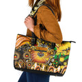 NAIDOC Week 2025 Tigers Rugby Leather Tote Bag Aboriginal Dot Painting
