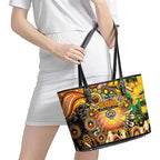 NAIDOC Week 2025 Tigers Rugby Leather Tote Bag Aboriginal Dot Painting