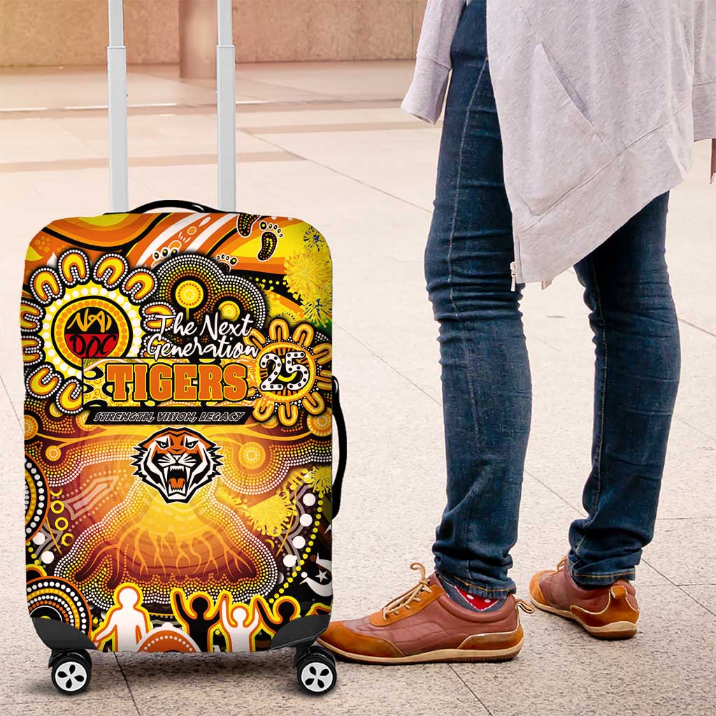 NAIDOC Week 2025 Tigers Rugby Luggage Cover Aboriginal Dot Painting