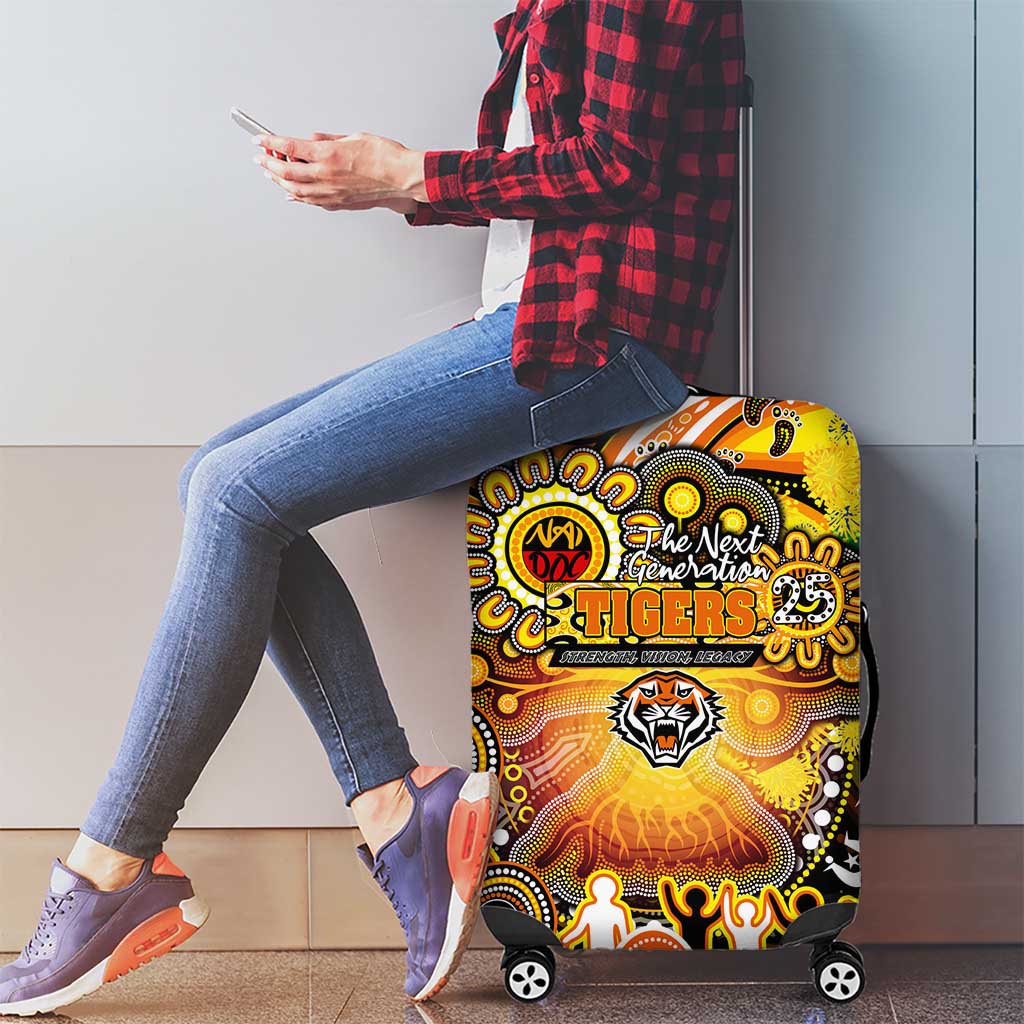 NAIDOC Week 2025 Tigers Rugby Luggage Cover Aboriginal Dot Painting