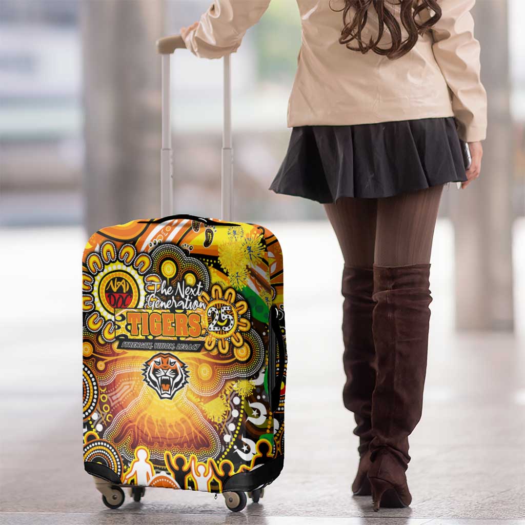 NAIDOC Week 2025 Tigers Rugby Luggage Cover Aboriginal Dot Painting