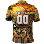 Personalised NAIDOC Week 2025 Tigers Rugby Polo Shirt Aboriginal Dot Painting