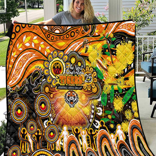 NAIDOC Week 2025 Tigers Rugby Quilt Aboriginal Dot Painting