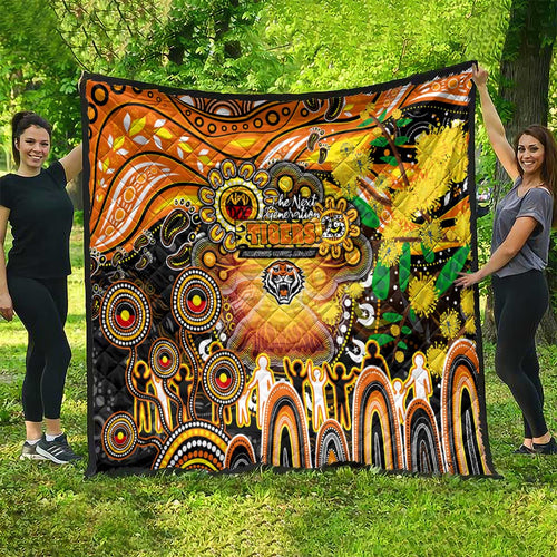 NAIDOC Week 2025 Tigers Rugby Quilt Aboriginal Dot Painting