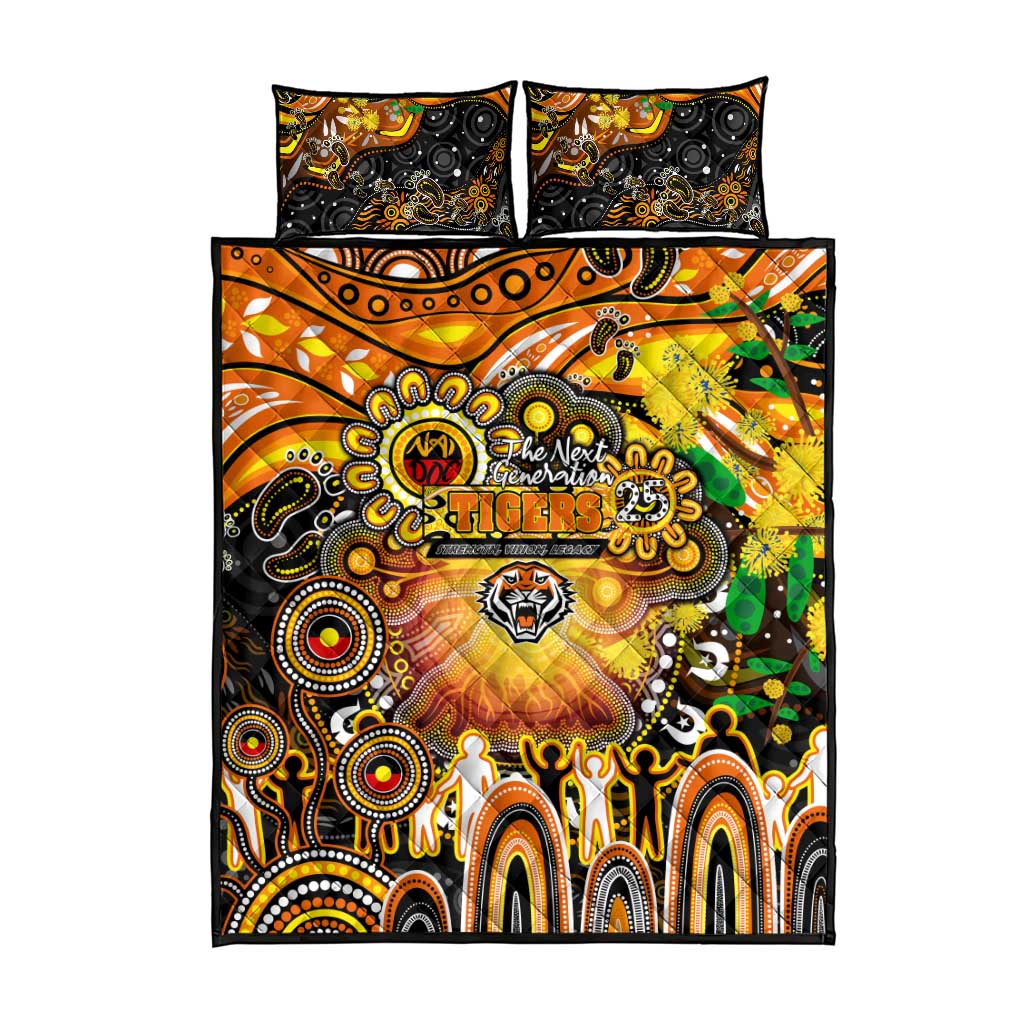 NAIDOC Week 2025 Tigers Rugby Quilt Bed Set Aboriginal Dot Painting