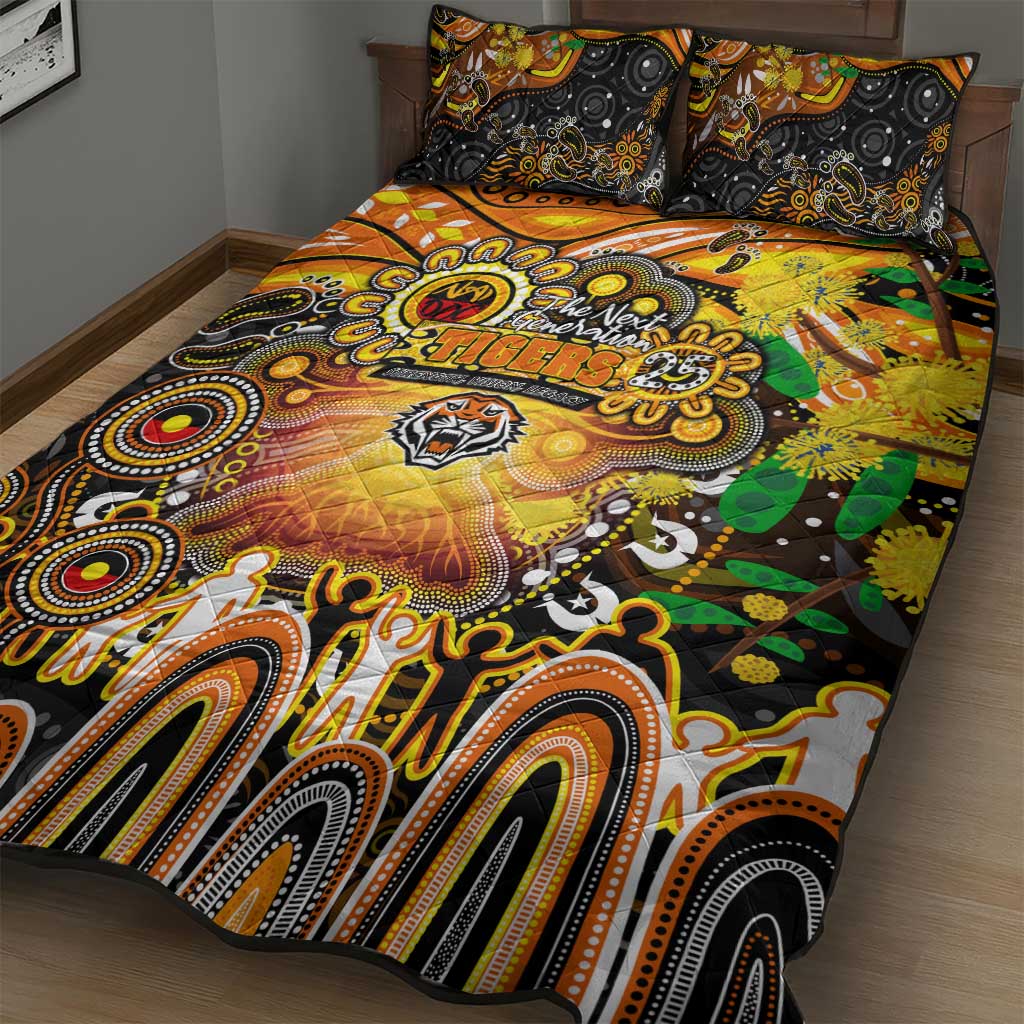 NAIDOC Week 2025 Tigers Rugby Quilt Bed Set Aboriginal Dot Painting