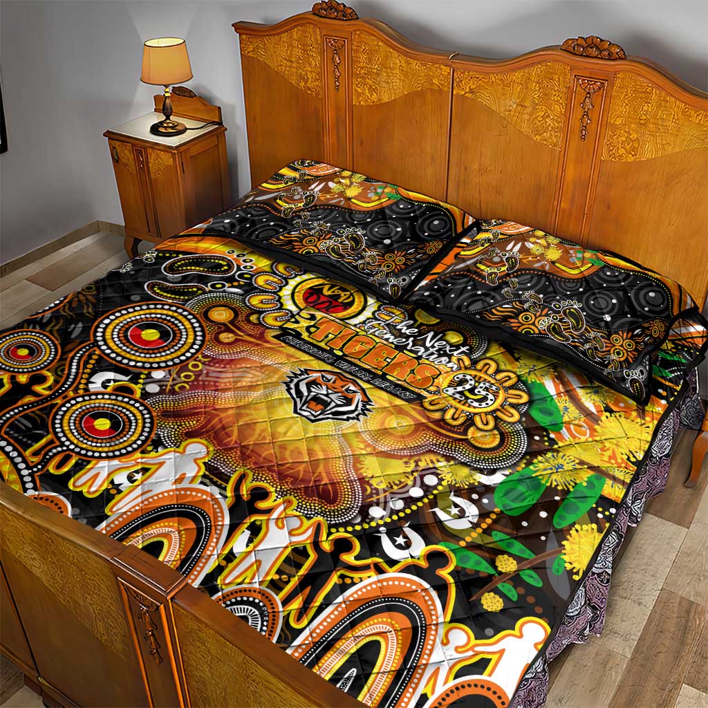 NAIDOC Week 2025 Tigers Rugby Quilt Bed Set Aboriginal Dot Painting