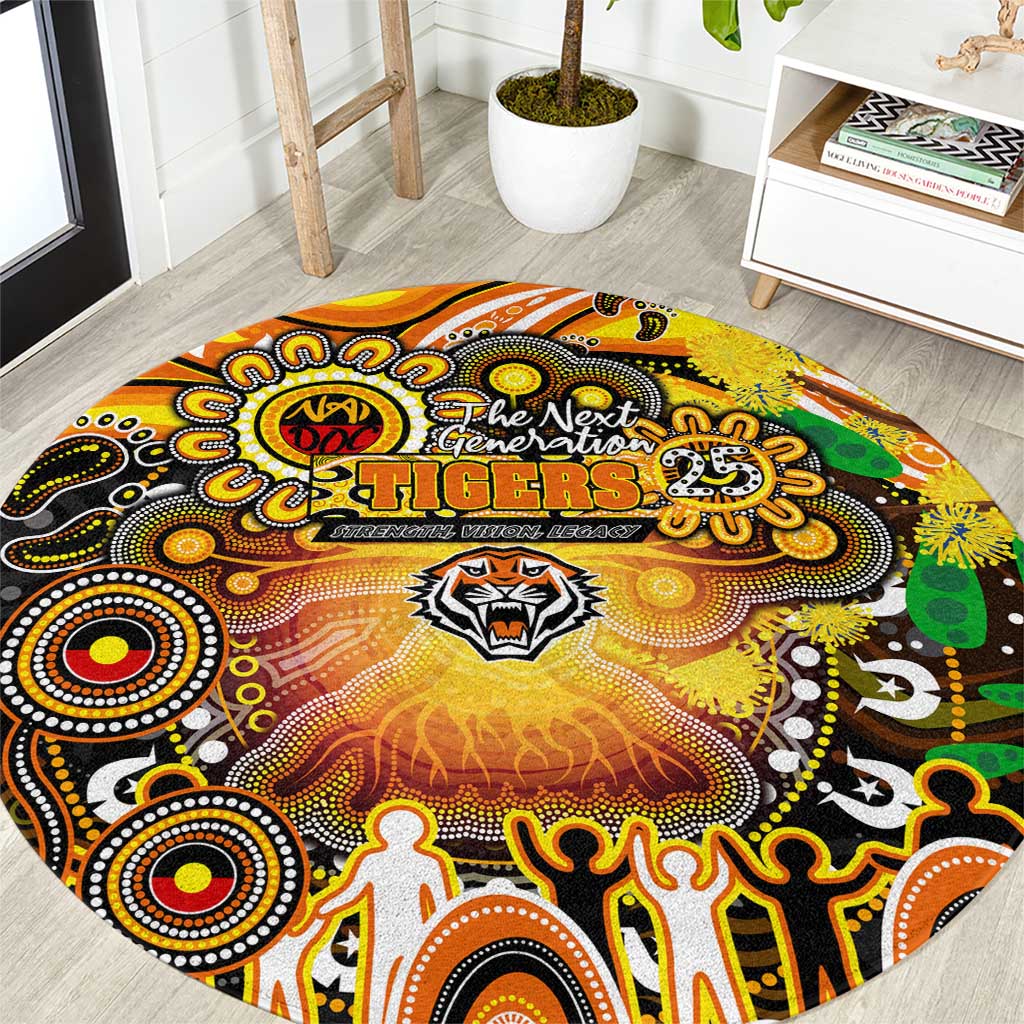 NAIDOC Week 2025 Tigers Rugby Round Carpet Aboriginal Dot Painting