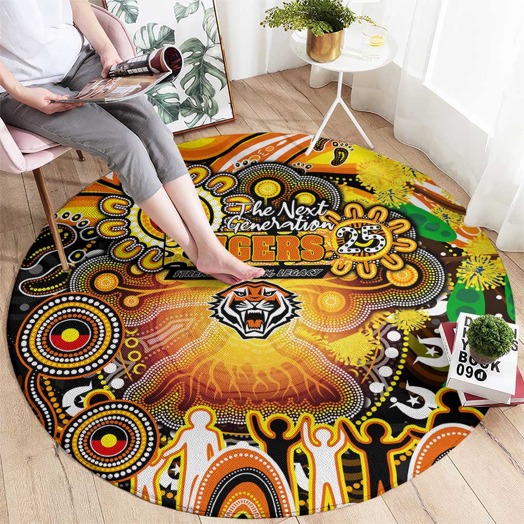 NAIDOC Week 2025 Tigers Rugby Round Carpet Aboriginal Dot Painting
