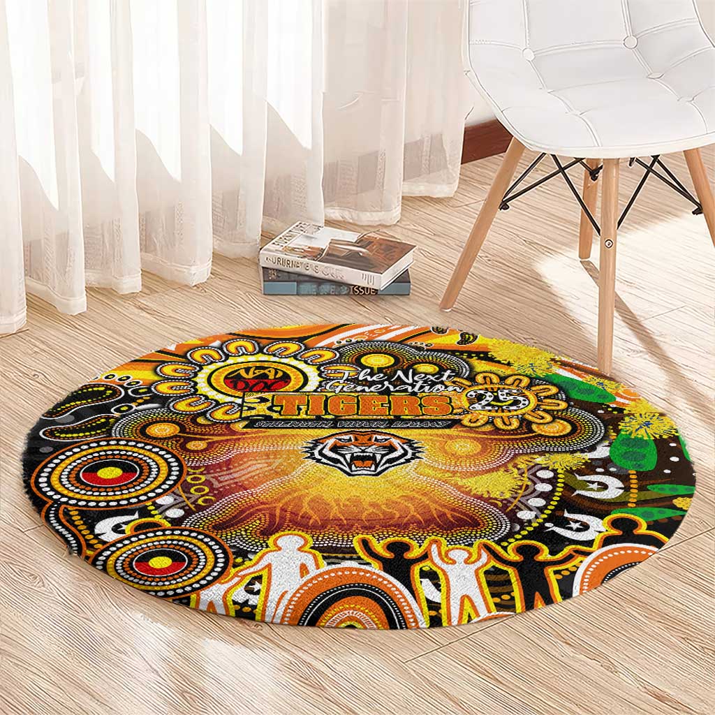 NAIDOC Week 2025 Tigers Rugby Round Carpet Aboriginal Dot Painting