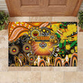 NAIDOC Week 2025 Tigers Rugby Rubber Doormat Aboriginal Dot Painting