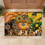 NAIDOC Week 2025 Tigers Rugby Rubber Doormat Aboriginal Dot Painting