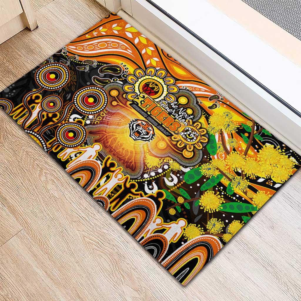 NAIDOC Week 2025 Tigers Rugby Rubber Doormat Aboriginal Dot Painting