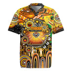 Personalised NAIDOC Week 2025 Tigers Rugby Rugby Jersey Aboriginal Dot Painting