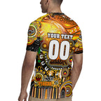 Personalised NAIDOC Week 2025 Tigers Rugby Rugby Jersey Aboriginal Dot Painting