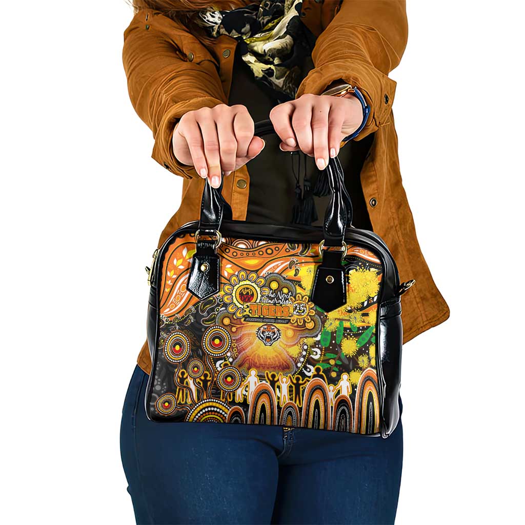NAIDOC Week 2025 Tigers Rugby Shoulder Handbag Aboriginal Dot Painting