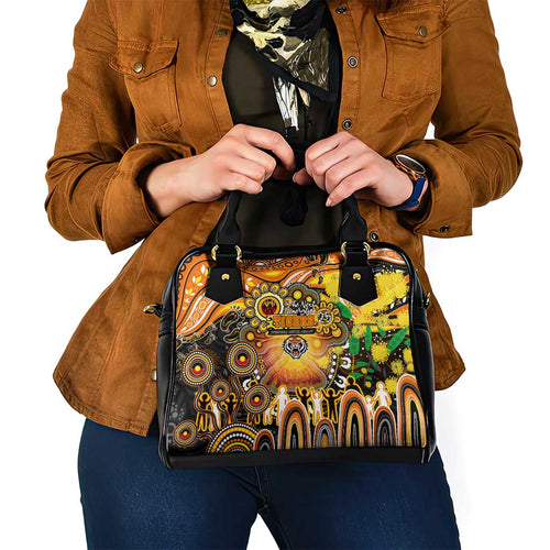 NAIDOC Week 2025 Tigers Rugby Shoulder Handbag Aboriginal Dot Painting