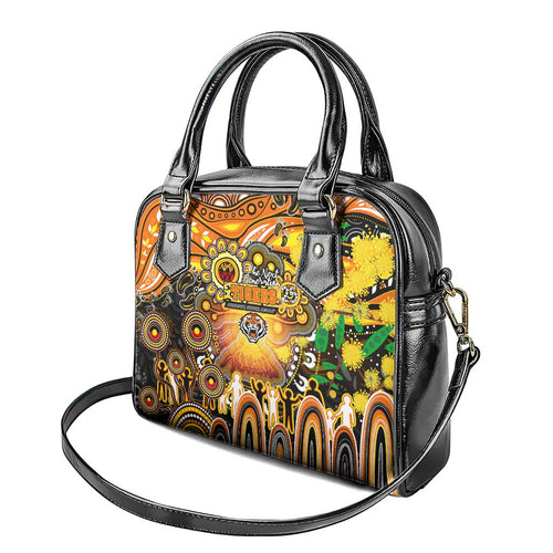 NAIDOC Week 2025 Tigers Rugby Shoulder Handbag Aboriginal Dot Painting
