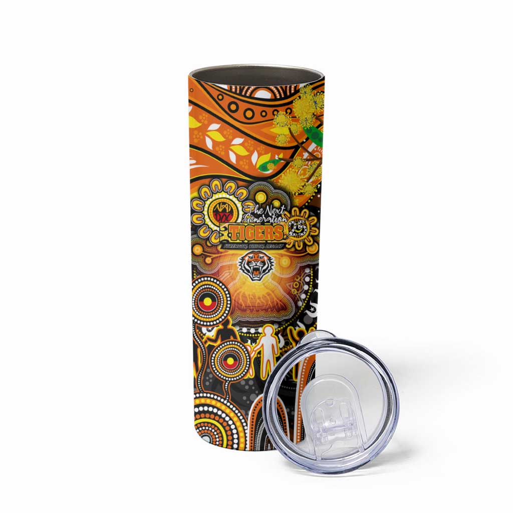 NAIDOC Week 2025 Tigers Rugby Skinny Tumbler Aboriginal Dot Painting