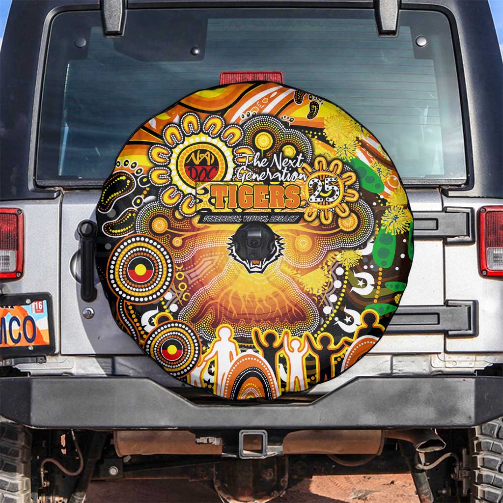 NAIDOC Week 2025 Tigers Rugby Spare Tire Cover Aboriginal Dot Painting