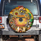 NAIDOC Week 2025 Tigers Rugby Spare Tire Cover Aboriginal Dot Painting