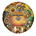 NAIDOC Week 2025 Tigers Rugby Spare Tire Cover Aboriginal Dot Painting
