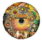 NAIDOC Week 2025 Tigers Rugby Spare Tire Cover Aboriginal Dot Painting
