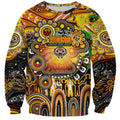 Personalised NAIDOC Week 2025 Tigers Rugby Sweatshirt Aboriginal Dot Painting