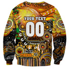 Personalised NAIDOC Week 2025 Tigers Rugby Sweatshirt Aboriginal Dot Painting