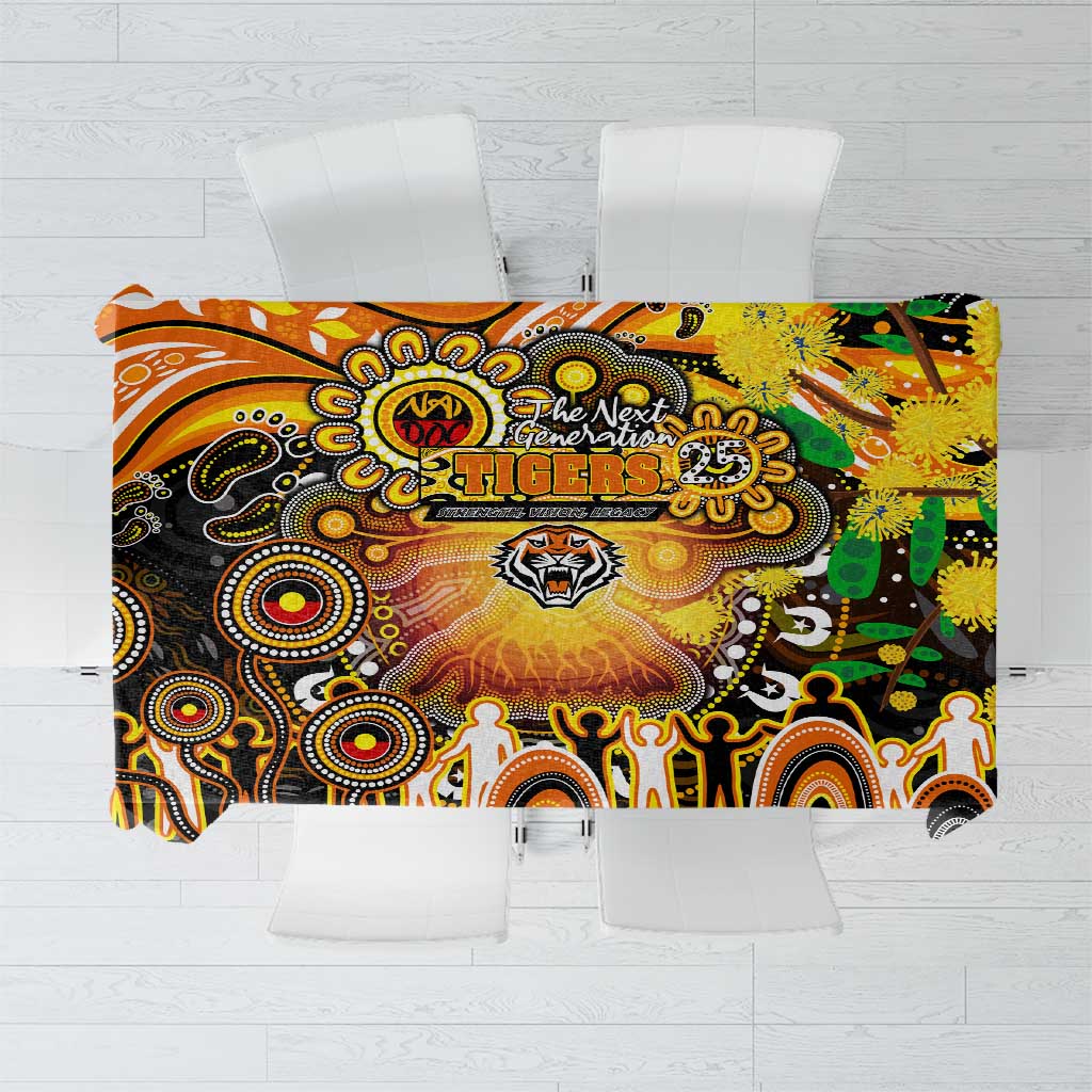 NAIDOC Week 2025 Tigers Rugby Tablecloth Aboriginal Dot Painting
