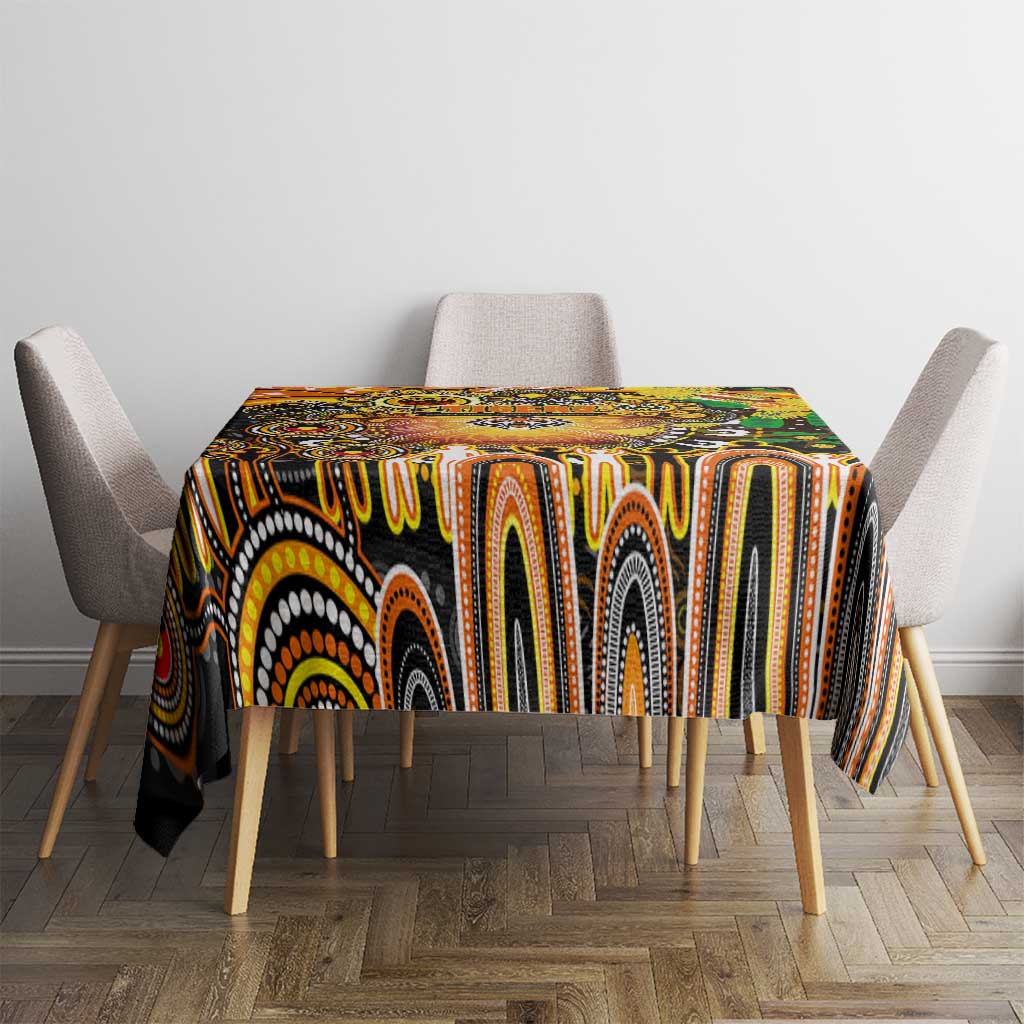 NAIDOC Week 2025 Tigers Rugby Tablecloth Aboriginal Dot Painting