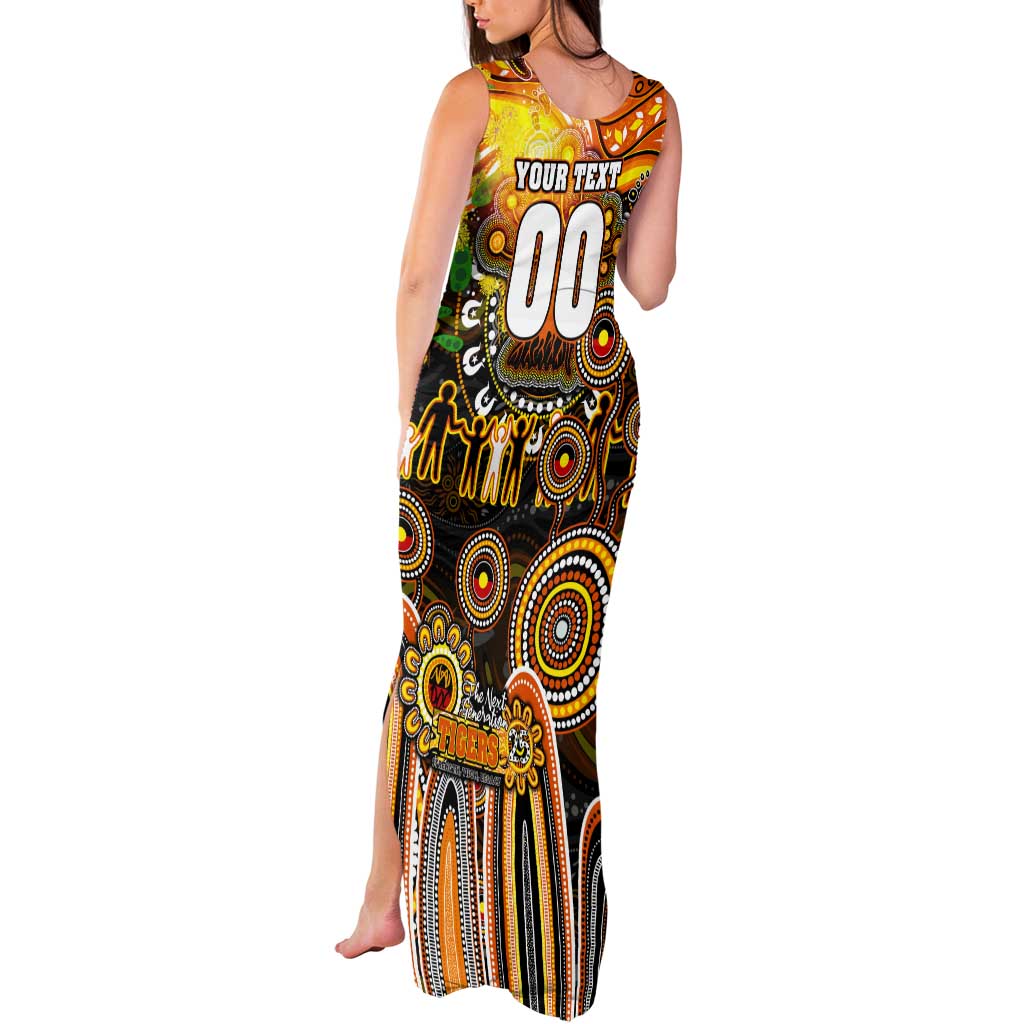 Personalised NAIDOC Week 2025 Tigers Rugby Tank Maxi Dress Aboriginal Dot Painting