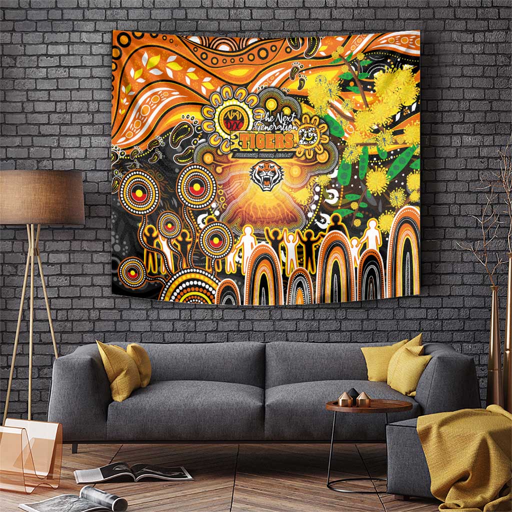 NAIDOC Week 2025 Tigers Rugby Tapestry Aboriginal Dot Painting