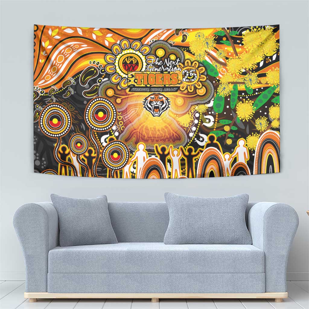 NAIDOC Week 2025 Tigers Rugby Tapestry Aboriginal Dot Painting