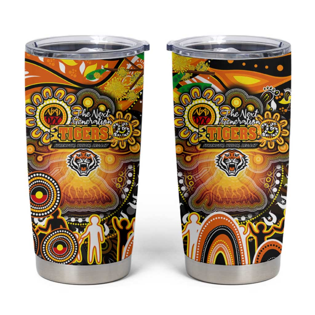 NAIDOC Week 2025 Tigers Rugby Tumbler Cup Aboriginal Dot Painting